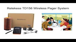 Retekess TD156 Smart Paging System for Restaurant