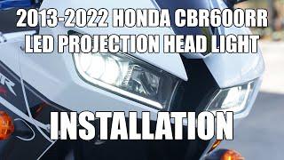 2013-2022 Honda CBR600RR Motodynamic Full LED Projector Head with  DRL + Intelliflash Installation