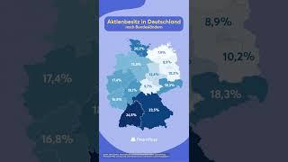 Aktienbesitz in Deutschland nach Bundesländern  #aktien #aktienmarkt #deutschland