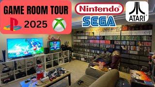 Game Room Tour 2025! Nintendo Playstation Xbox And More Huge Collection