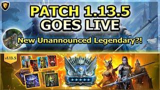 RAID Shadow Legends | PATCH 1.13.5 GOES LIVE | New Unannounced Legendary?!