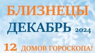 БЛИЗНЕЦЫ  ДЕКАБРЬ 2024  Прогноз на месяц таро расклад Все знаки зодиака! 12 домов гороскопа!