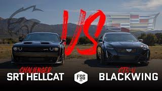 CT5-V Blackwing VS Hellcat Challenger (SUPERCHARGED V8 SHOWDOWN)