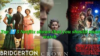 Top  5 Netflix shows that you must watch #ytshorts #bestshorts #top5shorts #viralshort #shorts