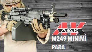 A&K M249 Minimi Para [Review/Shooting Test]