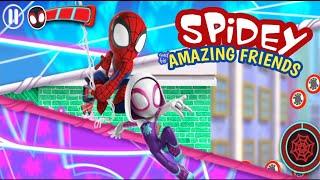 SPIDER GWEN : SPIDEY AND HIS AMAZING FRIENDS Walkthrough Gameplay 2 #southmgames #spidey