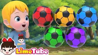 Color Balls Finger Family + Nursery Rhymes & Kids Songs | Kindergarten | LimeAndToys