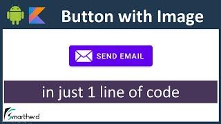 How to add icon to Button in Android (Kotlin). Android Studio Tutorial