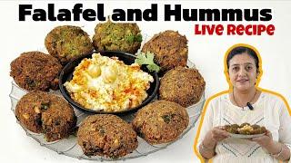 LIVE NOW! Delicious Falafel & Creamy Hummus at Home | ટેસ્ટી ફલાફલ અને ક્રીમી હમસ ઘર પર બનાવવાની રીત