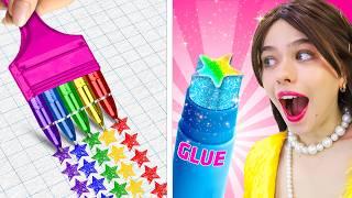 Genius School Hacks! DIY Drawing & Painting Ideas by Crafty Hype