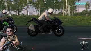 Bike Trip THE CREW 2 with Logitech g29 steering Ultra High Graphics PC Gameplay in Telugu