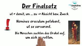 Latein - Einfach erklärt: ut und ne, Konsekutiv- und Finalsätze