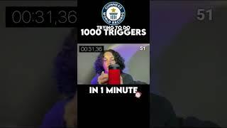 1000 triggers in 1 minute #asmr #shorts