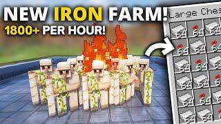 Minecraft New IRON Farm in 1.21+ NEW DESIGN Java and Bedrock