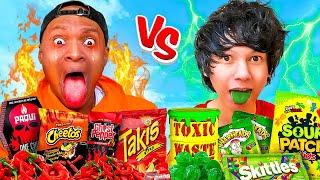 Eating The World's SPICIEST vs SOUREST FOODS (ft. Shawn Stokes)