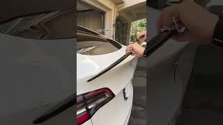 Tesla model y carbon fiber spoiler #modely #electriccars #tesla #car