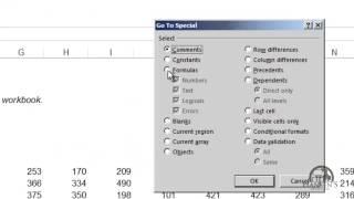 Worksheets Navigation Goto, Goto Special