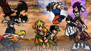 Jotaro part 6 & Dio vs Goku UI, Vegeta Ultra Ego and Everyone MUGEN