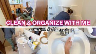 *NEW* Small Bathroom Deep Clean and Organize with Me 2025 - Cleaning and Organizing Motivation