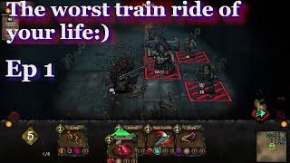 Railroads & Catacombs gameplay 2023 - Turn based roguelike Train - Darkest Dungeon + Slay the Spire