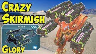 Crazy War Robots Skirmish: 4x Heavy Weapon Glory Spectre - WR Gameplay