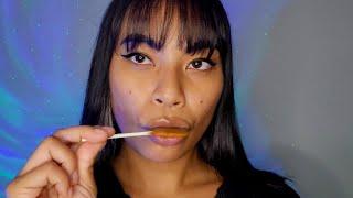 ASMR Caramel Apple Lollipop | Grape Tootsie Lollipop Sounds