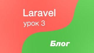 Laravel создание Блога 3. Подгружаем фронт страницы блога. Список постов