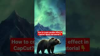 How to create parallax effect in CapCut #shorts