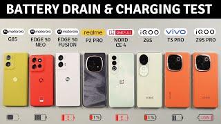 Realme P2 Pro, Moto Edge 50 Neo, 50 Fusion, G85, iQoo Z9S, Z9S Pro, Nord 4 Battery Drain & Charging