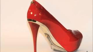 Scarpins Femininos: Peep Toe Jorge Bischoff Verniz Vermelho