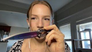 lofi asmr - knives from Spain️ (tapping & tracing)