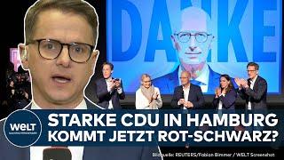 WAHL IN HAMBURG: CDU legt stark zu! Kommt jetzt rot-schwarz? Grüne könnten mitregieren