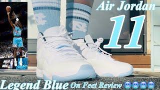 Early Review Air Jordan 11s Legend Blue Retro On Feet