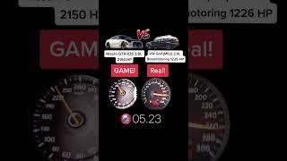 Nissan R35 GTR 2150 HP vs VW Golf 2 MK2 1226 HP #acceleration