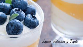 Lemon Blueberry Trifle | Summer dessert #casouthernbelle