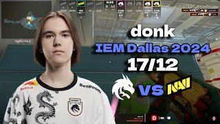 Spirit donk (17/12) vs NAVI (Nuke) @ IEM Dallas 2024 #cs2 #cs2pov #demo