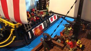 LEGO Pirates:  Attack of the Black Sea Barracuda! (stop motion)