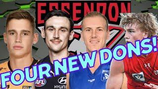 ESSENDON pick FOUR players in AFL mid-season draft! Everything you need to know.