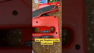 How to load a Craftsman Stapler #craftsman #tools