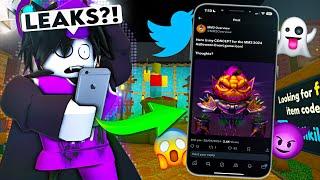 REACTING to HALLOWEEN UPDATE LEAKS in MM2..  (Murder Mystery 2)