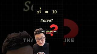 Algebra with exponents, the proper way #math #mathtricks #shorts