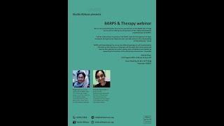 BARPS and Therapy webinar 19 August 2023