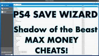 [PS4] Shadow of the Beast - MAX MONEY CHEAT - PS4 Save Wizard | 1080p 60FPS HD