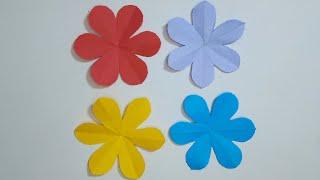 Sample Paper Flower Making Craft | How To Make Paper Flower | Flower Making Craft Ideas.