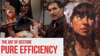 Efficient Portrait Painting from a Live Model