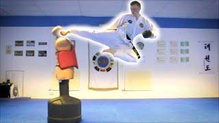 Taekwondo Kicking Sampler on the BOB XL | Martial Arts Training