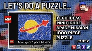 Let's Do The Lego Minifigure Space Mission 1000pc Puzzle pt2 #Lego #Puzzle #ClassicSpace