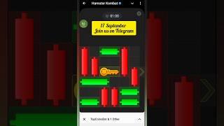 Master Key Today 17 September Hamster Kombat mini game puzzle solve | Hamster Chabi #games #gaming