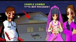 Yuta MIO Conple Haunted's Pregnant Zombie || Sakura School Simulator Horror story