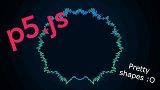 Audio Visualizer Coded in p5.js!